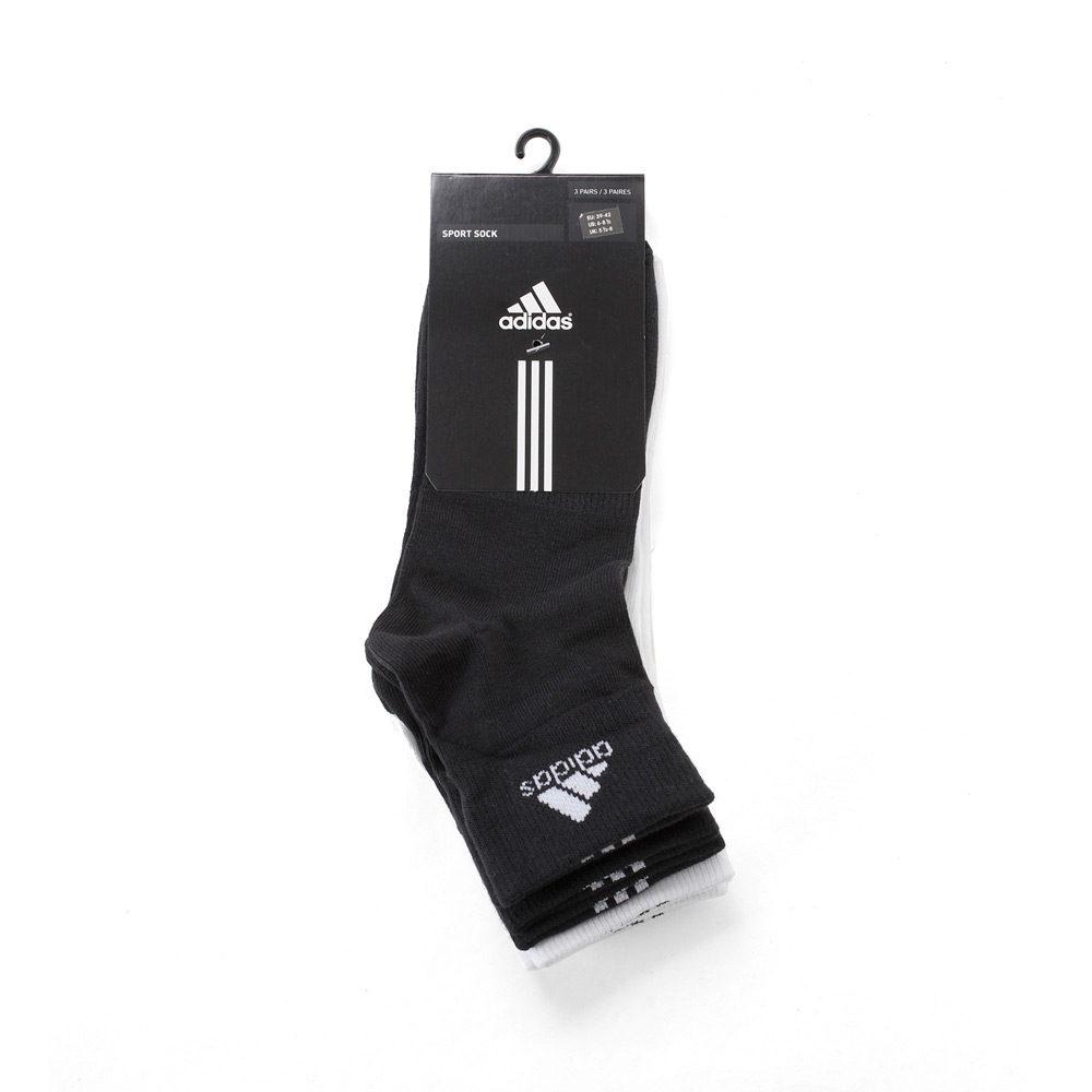 adidas阿迪达斯中性袜子三双套装w52571