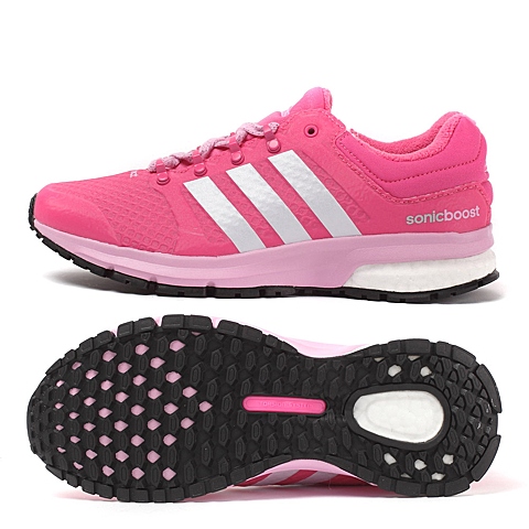 【阿迪达斯ill50粉色】adidas阿迪达斯女子boost系列跑步鞋m21461