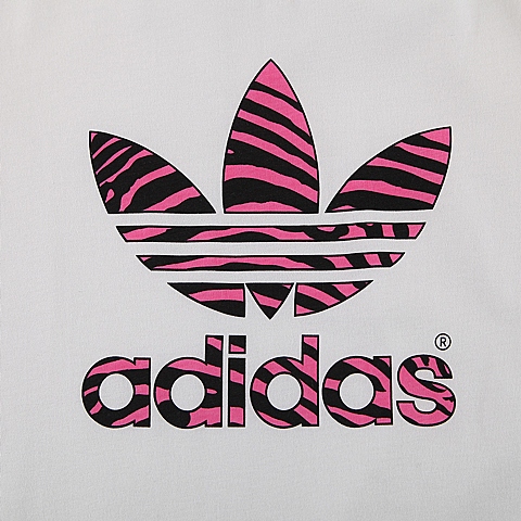 adidas阿迪三叶草女子休闲圆领短t恤s15844