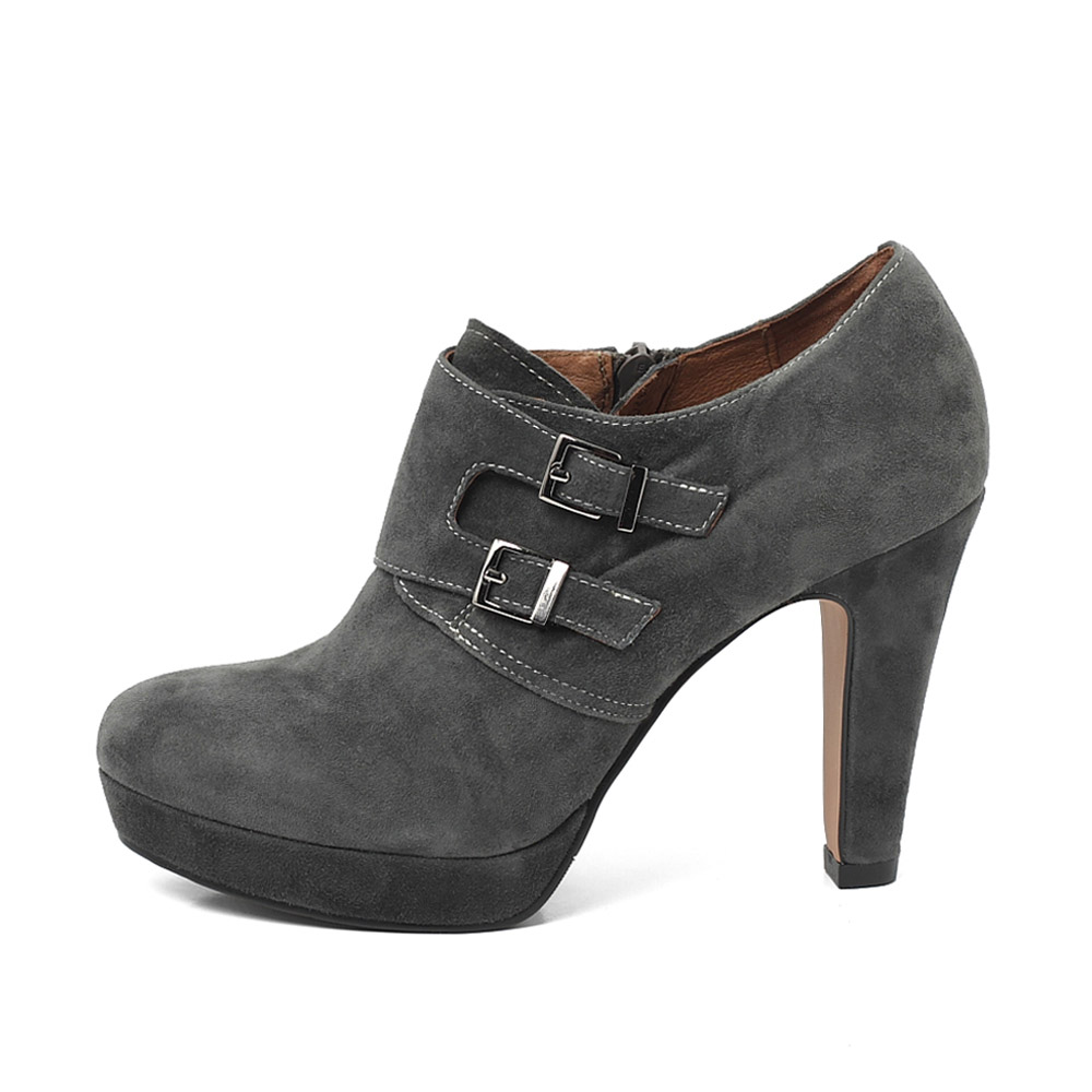 belle/百丽春季灰色羊绒皮女皮鞋3pqk9am3