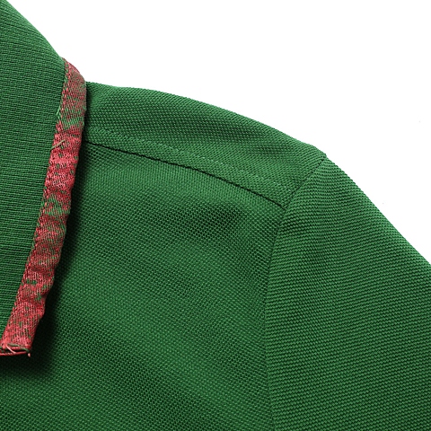 cat/卡特 专柜同款 男装深草绿短袖翻领t恤cb1mpssp814d55