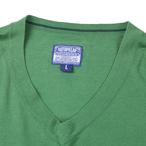 cat/卡特 专柜同款 男装深草绿针织长袖套衫cb1mwlso724d55