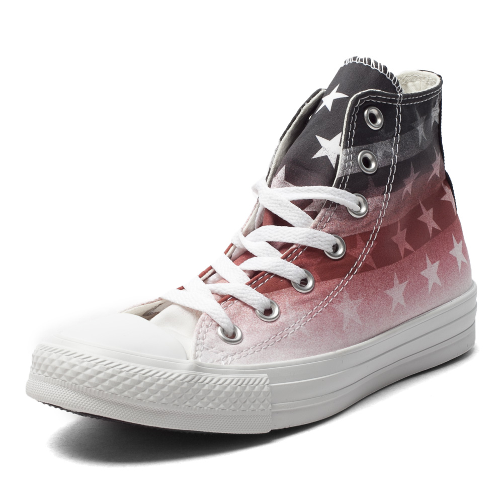 converse/匡威 新款渐变星条纹印花中性硫化鞋148726c