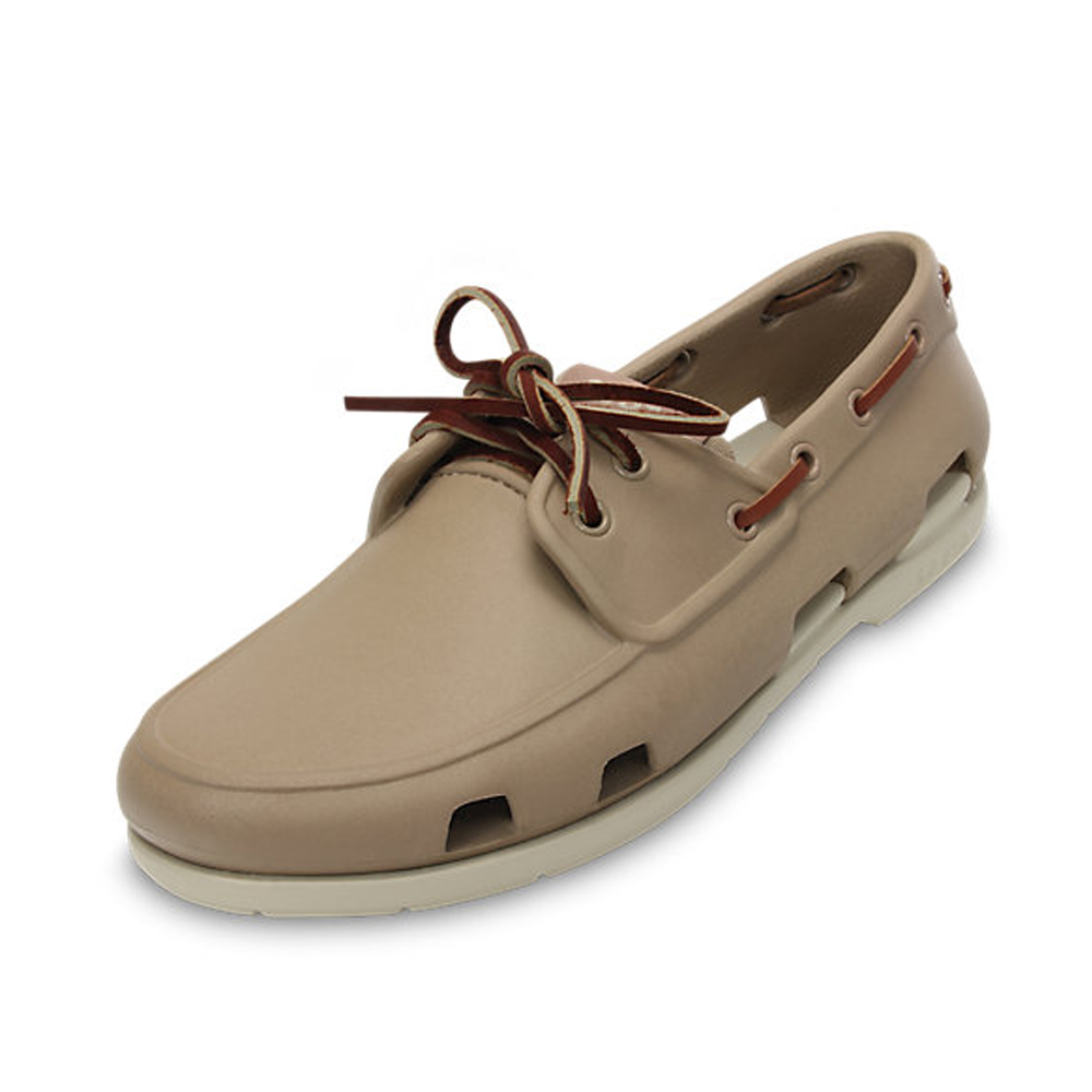 crocs卡骆驰 夏季男士 海滩帆船洞洞鞋 14327 草灰水泥灰