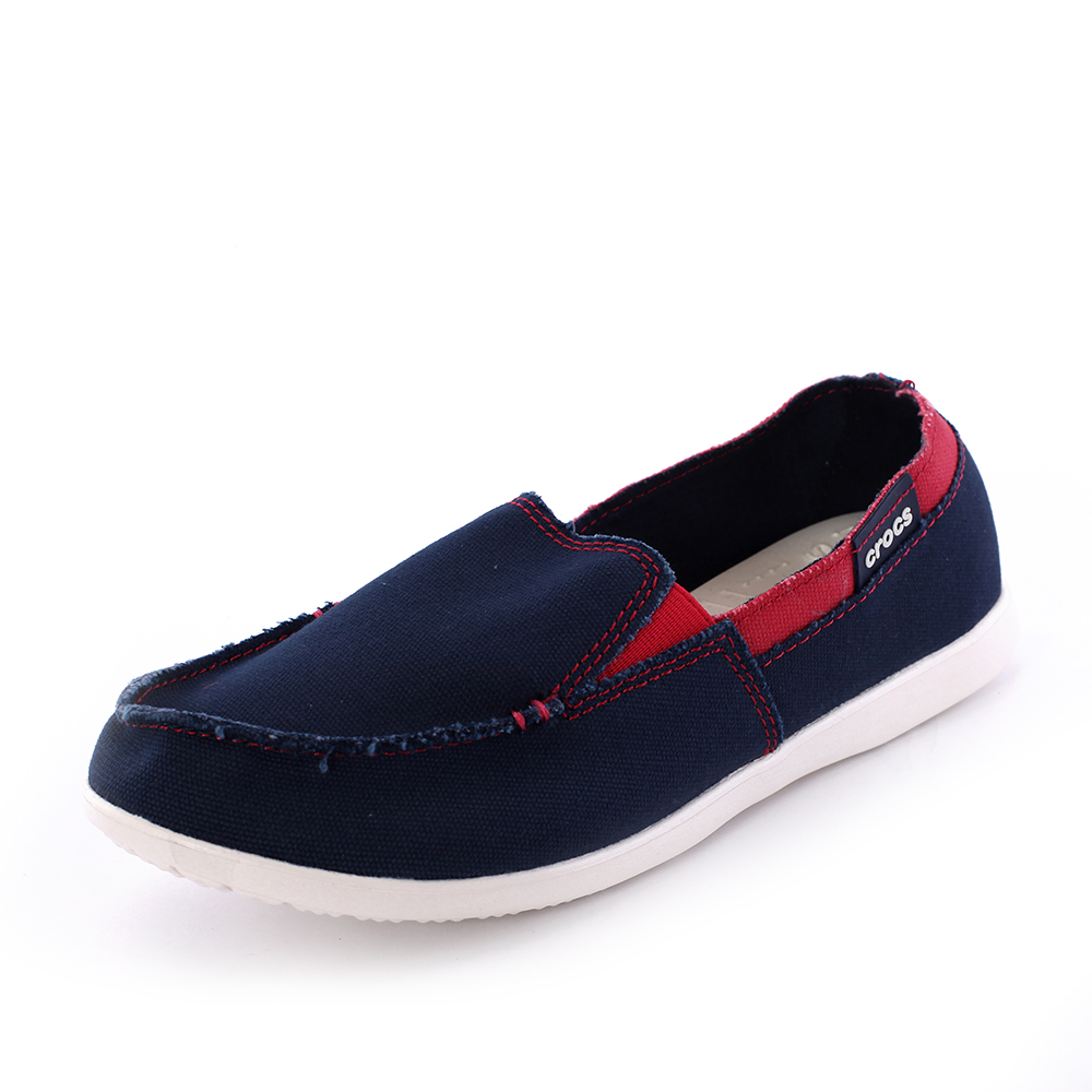 crocs卡骆驰 秋季女士 墨尔本帆布鞋 10745 深蓝牡蛎