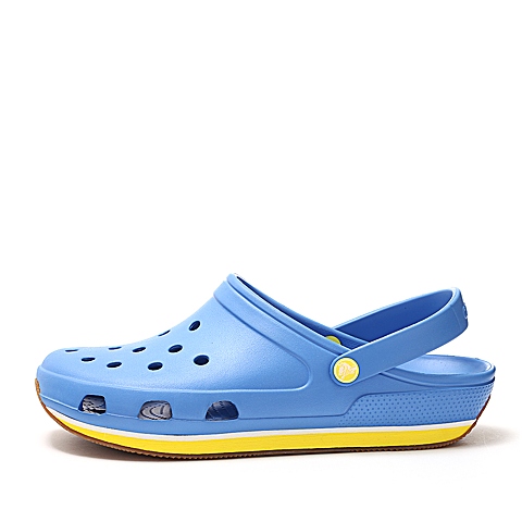 crocs 卡骆驰 中性 2015春夏专柜同款 复刻克骆格 学院蓝/亮黄 洞洞鞋