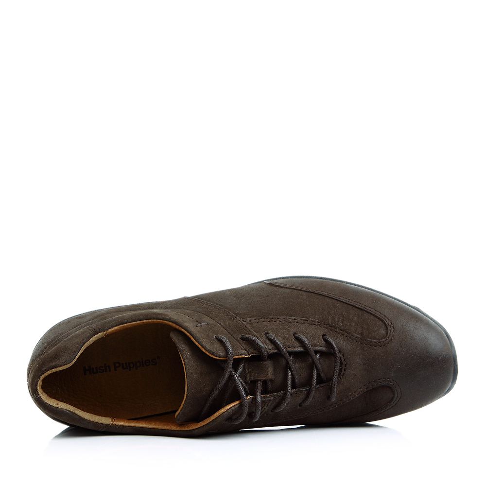 hush puppies/暇步士咖啡色磨砂牛皮女皮鞋(莫妮)日常休闲mol01cm2
