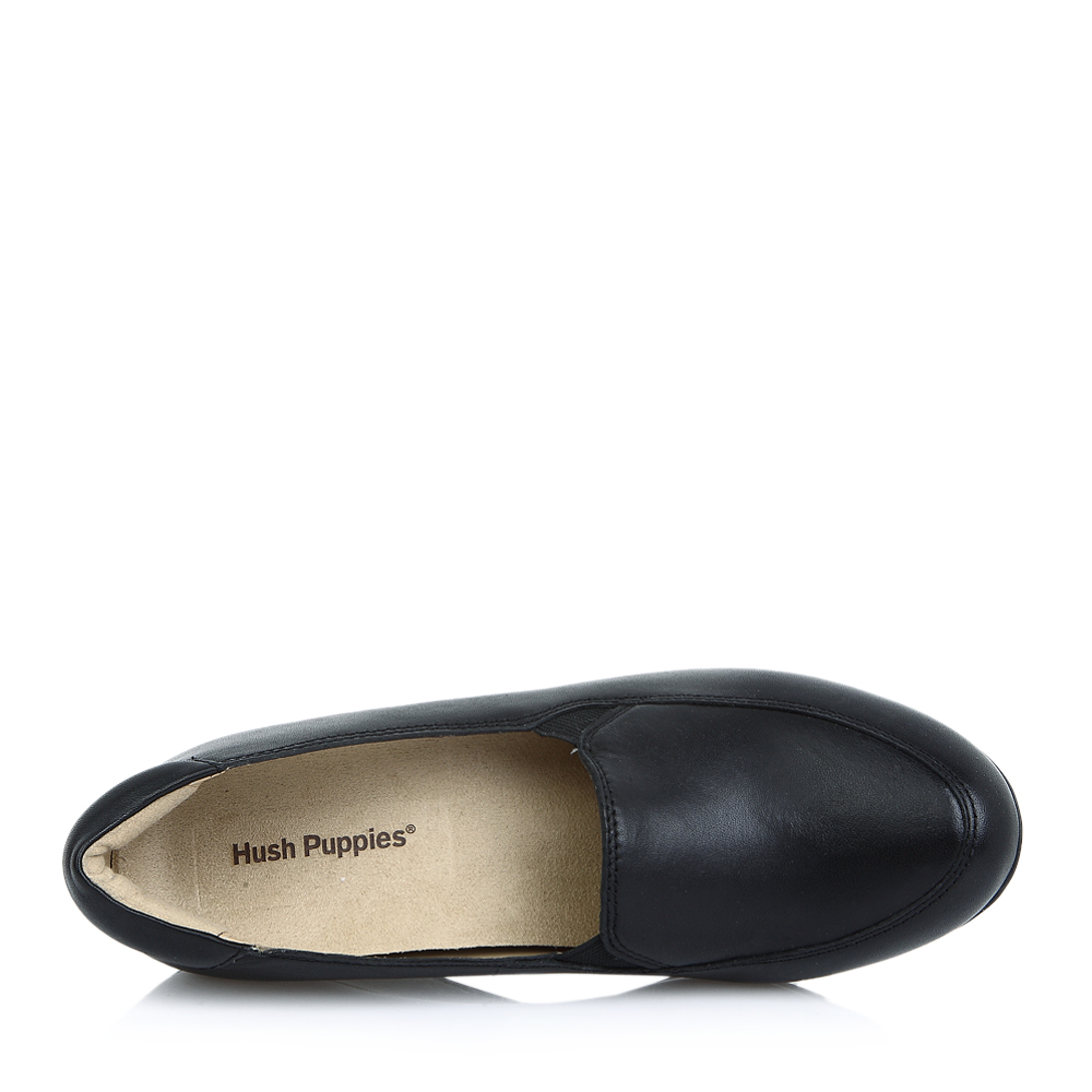 hush puppies/暇步士黑色小牛皮女休闲鞋日常休闲hek21cm3