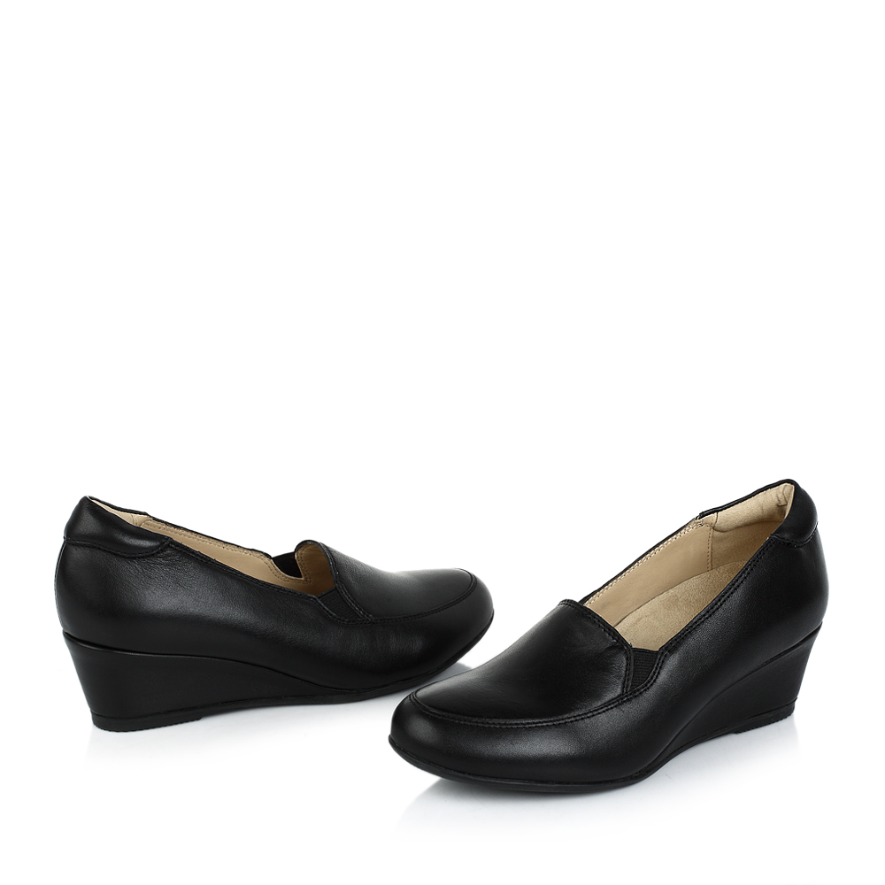 hush puppies/暇步士黑色小牛皮女休闲鞋日常休闲hek21cm3