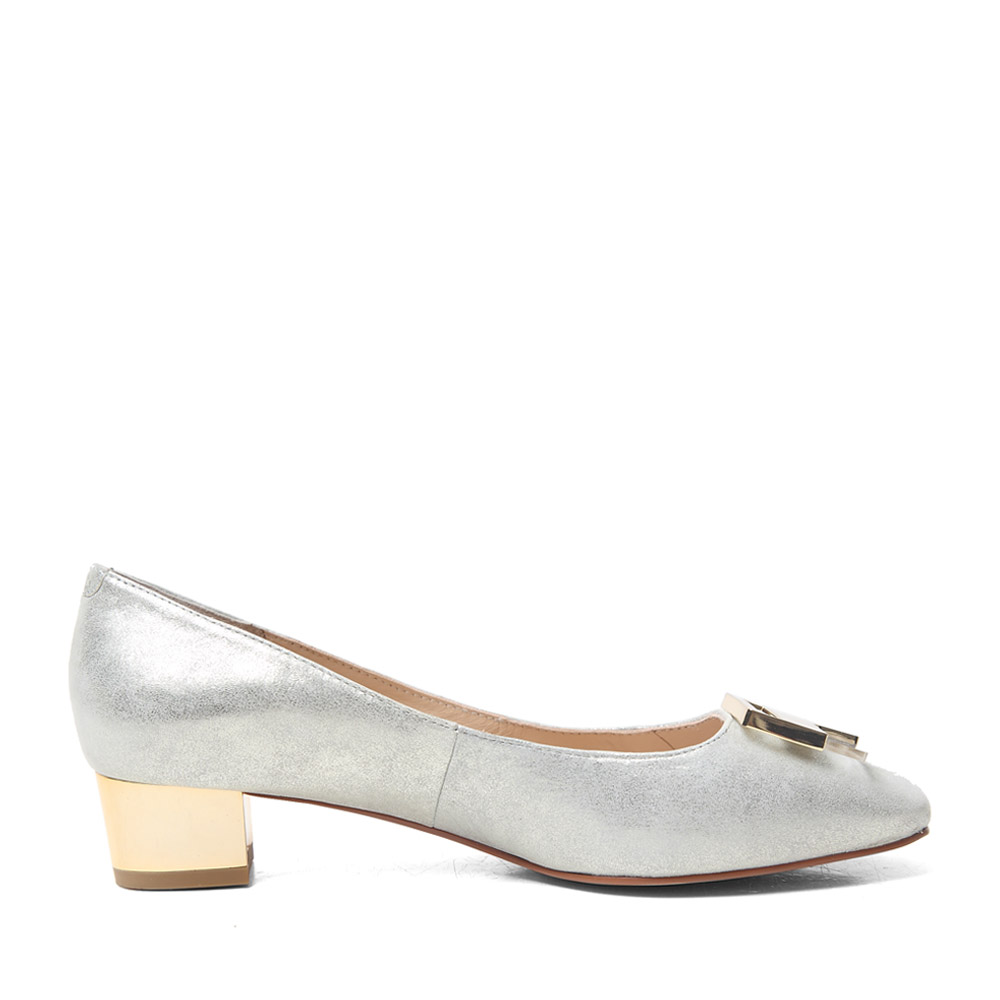 joy&peace/真美诗2015春季专柜同款银色山羊皮革女单鞋ze302aq5 专柜1