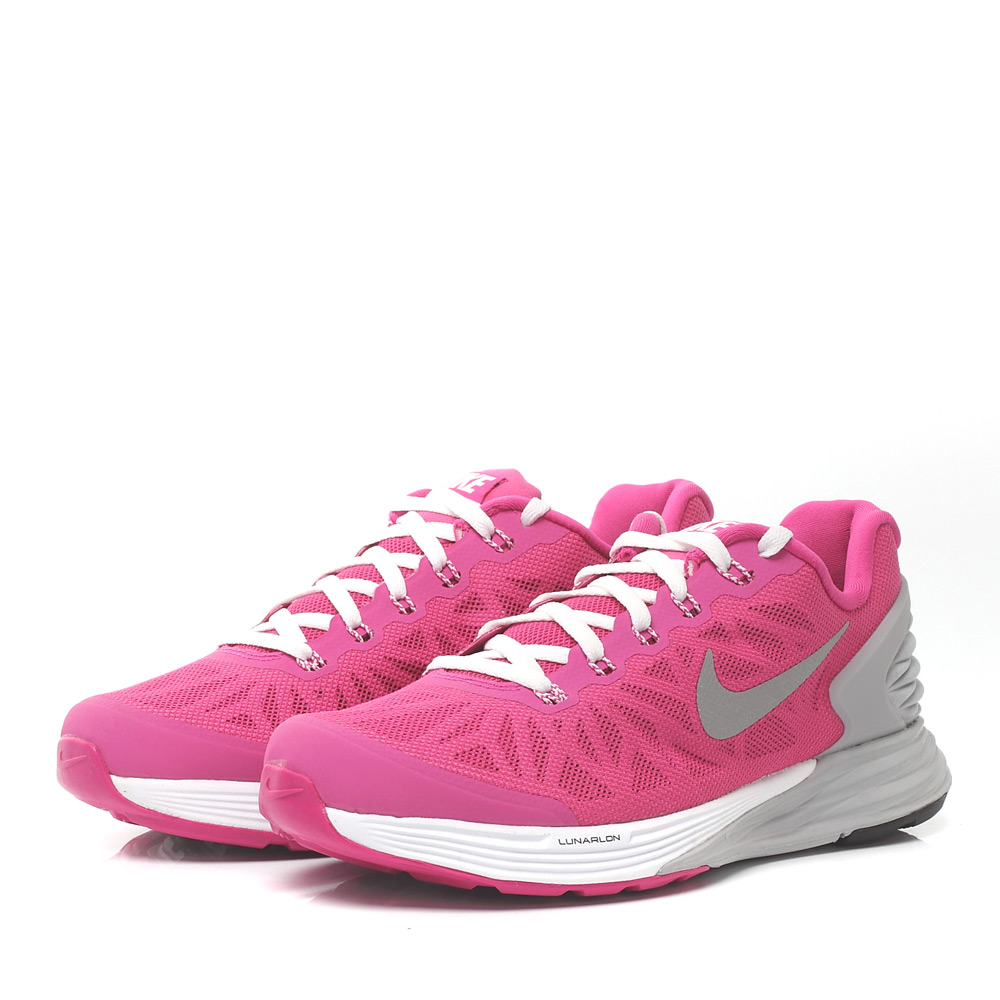 nike耐克童鞋 春季新品专柜同款粉色女大童跑步鞋654156-601