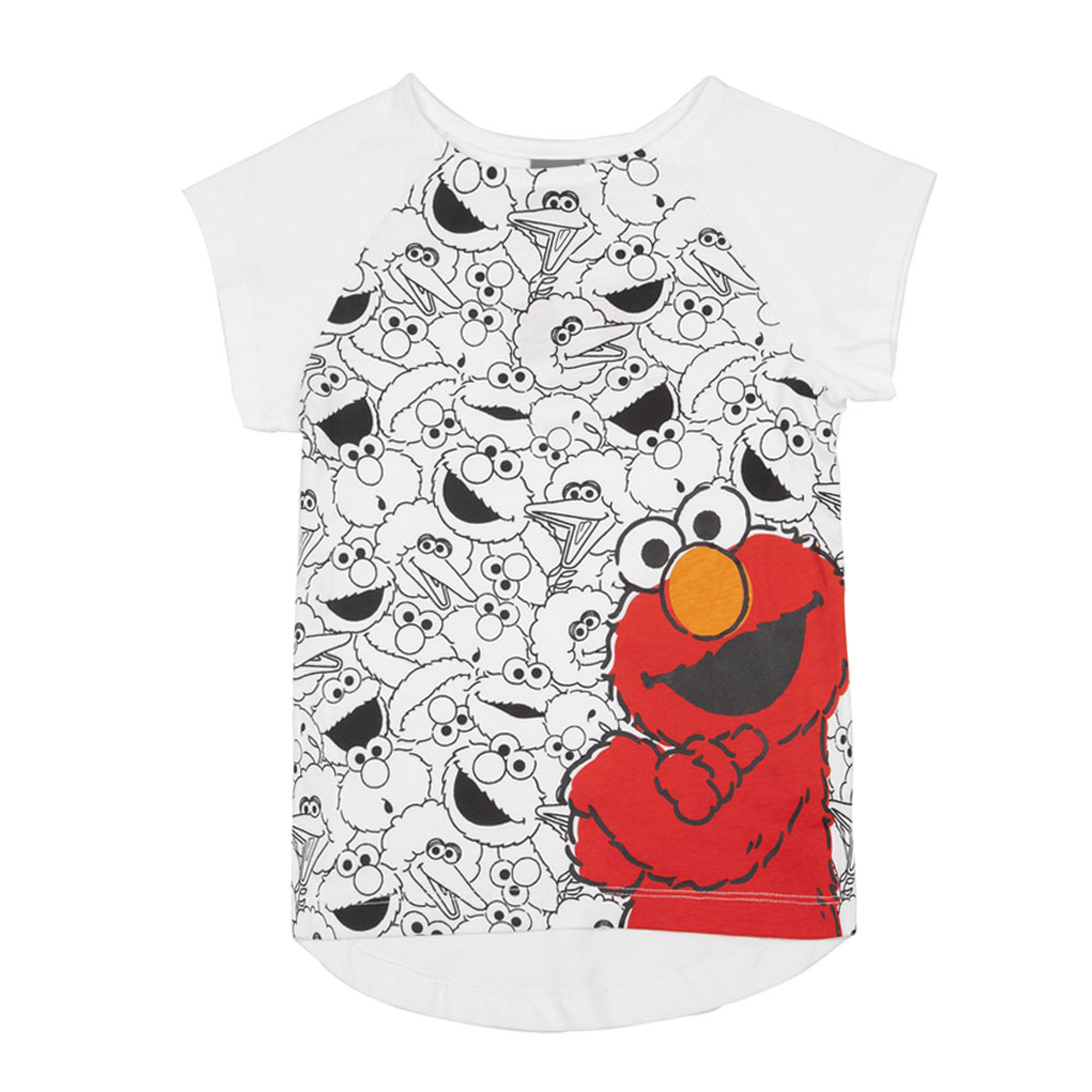 puma彪马新款女童基础系列芝麻街短袖t恤83672202