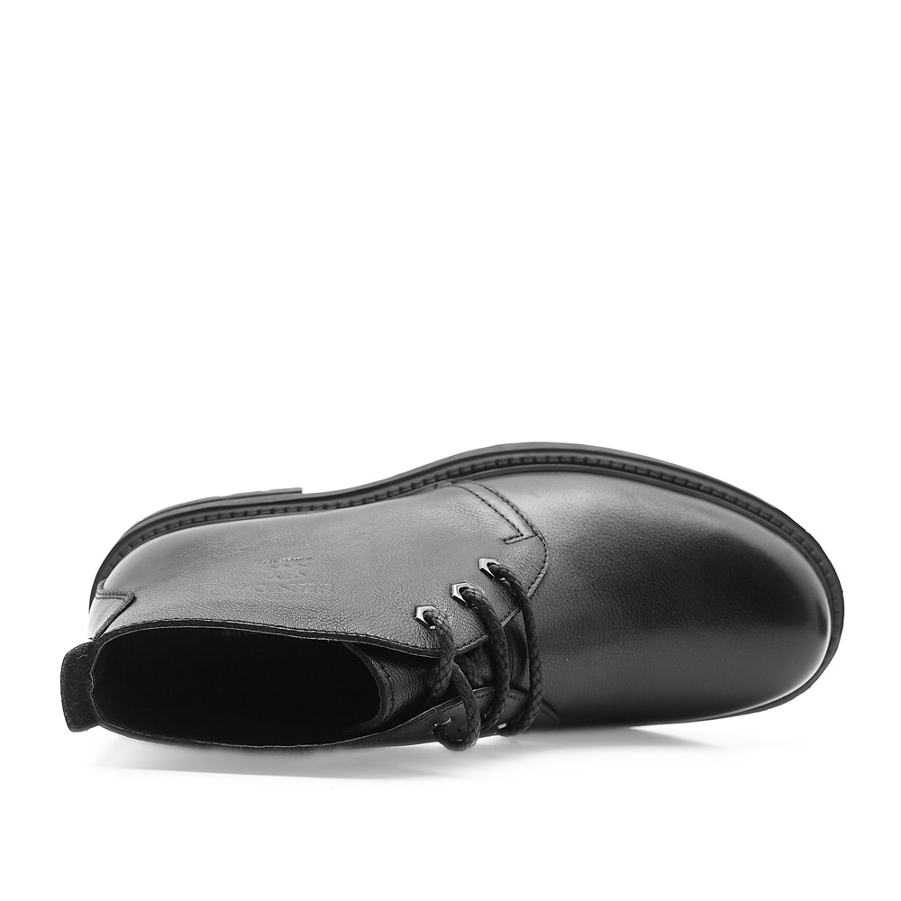 冬季森达黑色牛皮保暖男士棉靴2mf57dd1