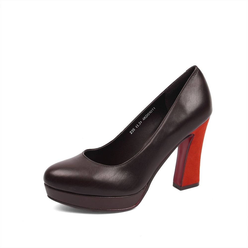 senda/森达秋季啡胎牛女单鞋啡胎牛女单鞋4kd01cq2