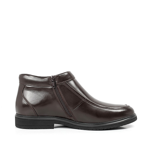 senda/森达冬季新款防滑耐磨棕色手工牛皮保暖男士棉靴-sd 10688dd2