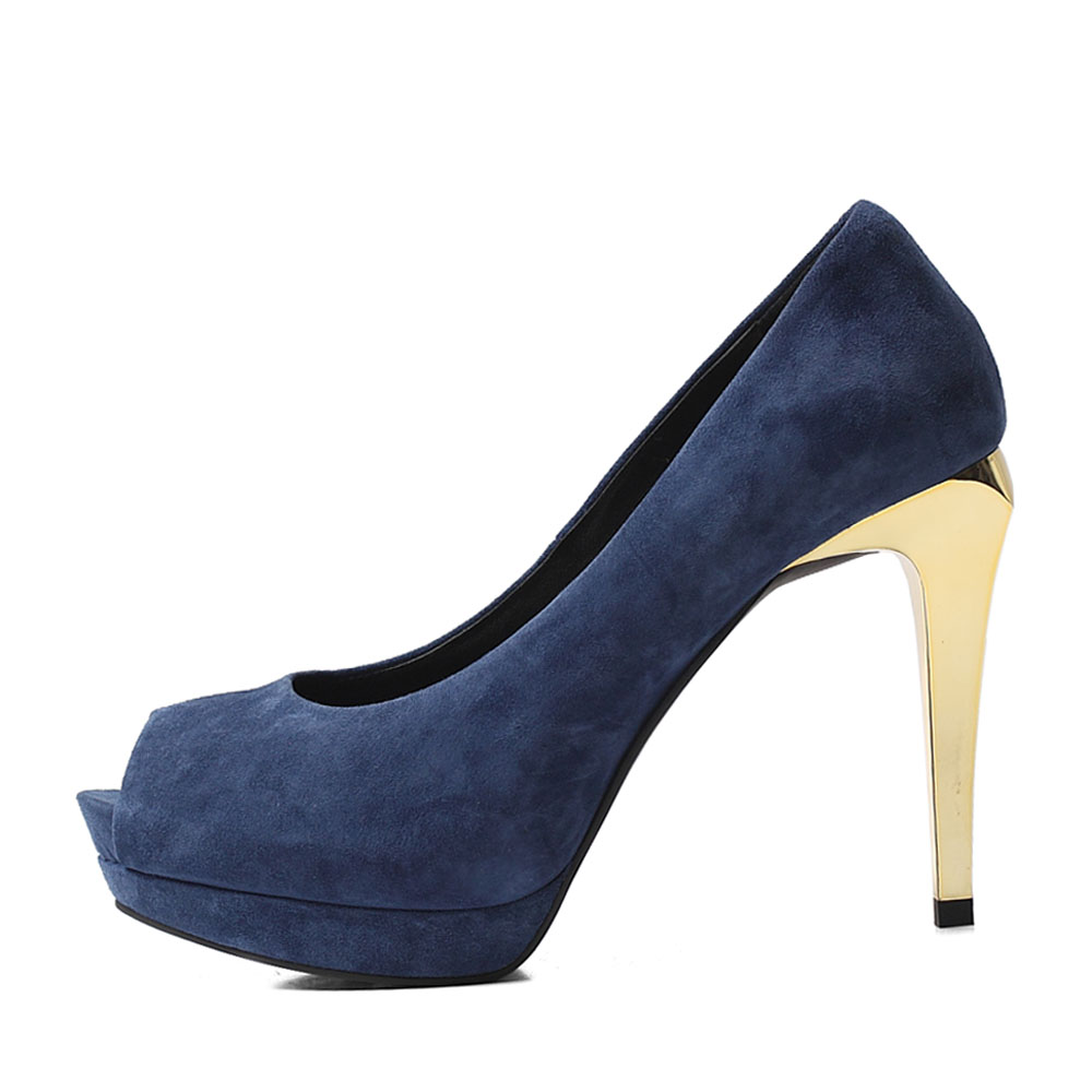 staccato/思加图秋季兰色羊绒面皮女皮凉鞋9oe03cu3