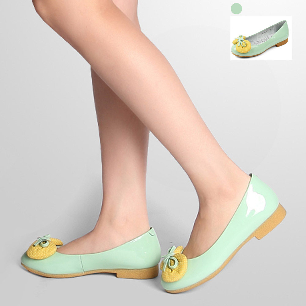 teenmix/天美意春季蓝绿色牛漆皮女鞋ah513aq4